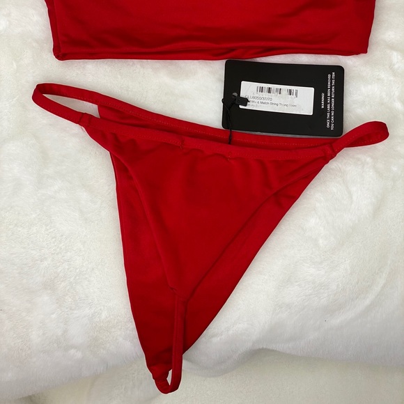 NWT Pretty little thing red strapless bi… - Picture 6 of 7